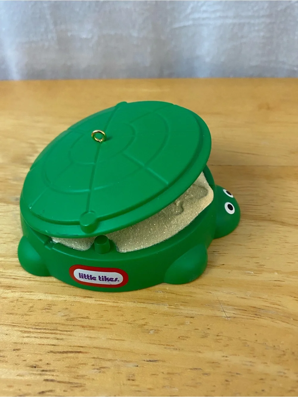 2014 Hallmark Little Tikes Green Turtle Sandbox Holiday Ornament